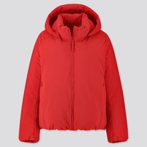 UNIQLO HYBRID DOWN PARKA RED
